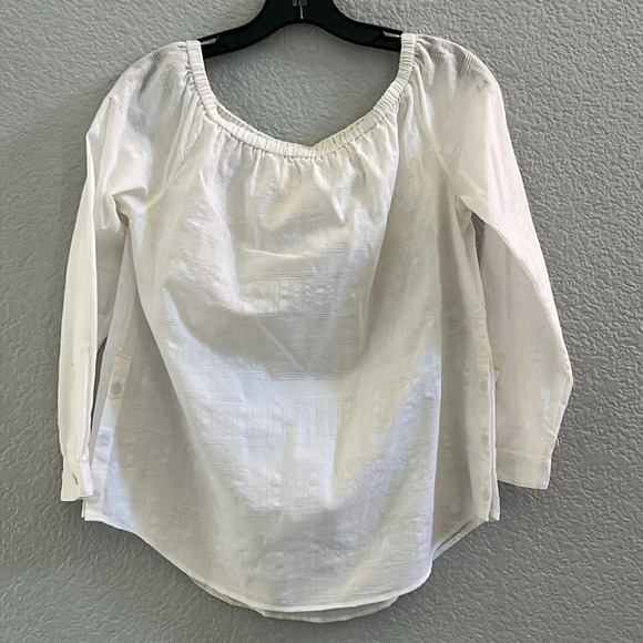 Rag & Bone White off shoulder Greta top long sleeve Size SP - Picture 4 of 8